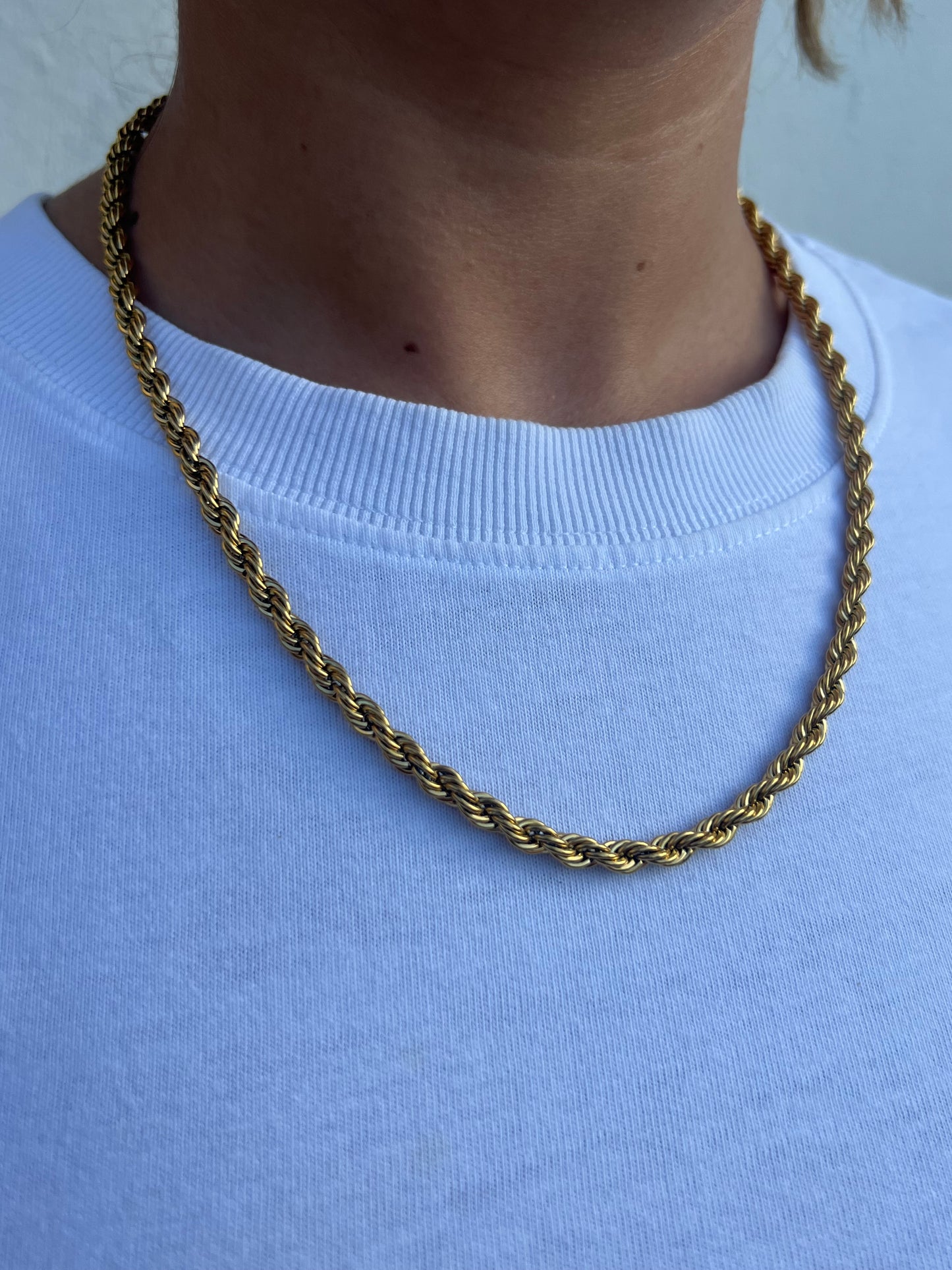 TwistedThe Twisted Necklace is a captivating accessory with a unique and eye-catching twisted design. This necklace showcases a dynamic twist pattern that adds a touch of iStainless SteelTwisted