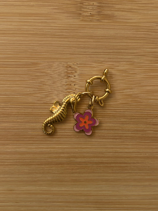 Pink Daisy Charm