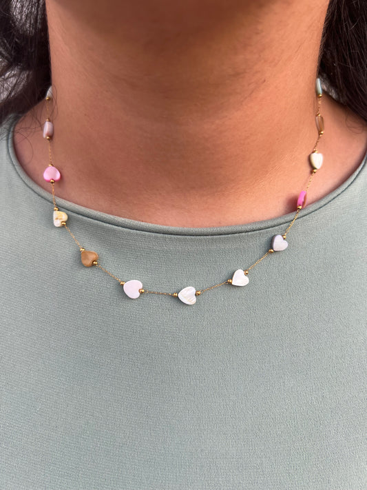 Colored Heart Necklace