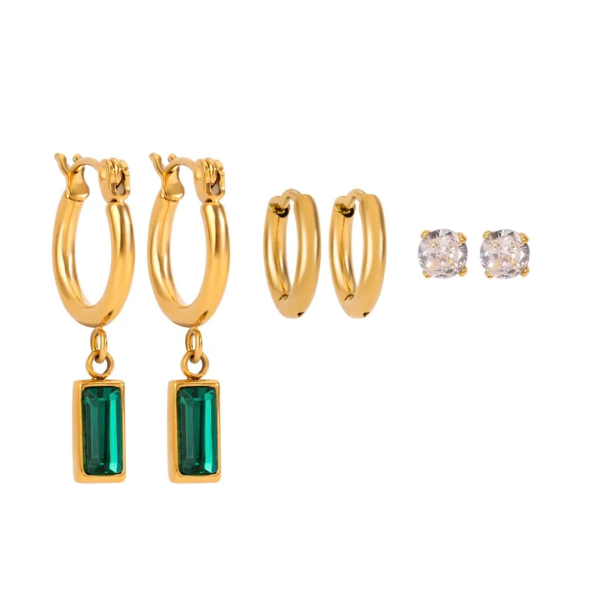Green Set Earrings