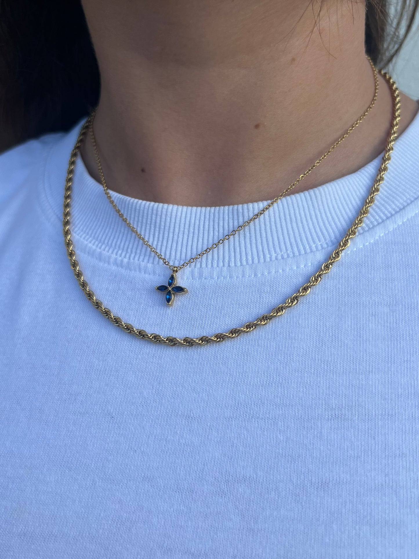 TwistedThe Twisted Necklace is a captivating accessory with a unique and eye-catching twisted design. This necklace showcases a dynamic twist pattern that adds a touch of iStainless SteelTwisted