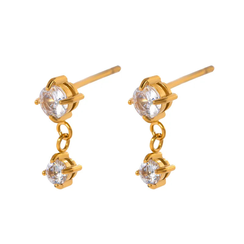 Round Drop Earrings
