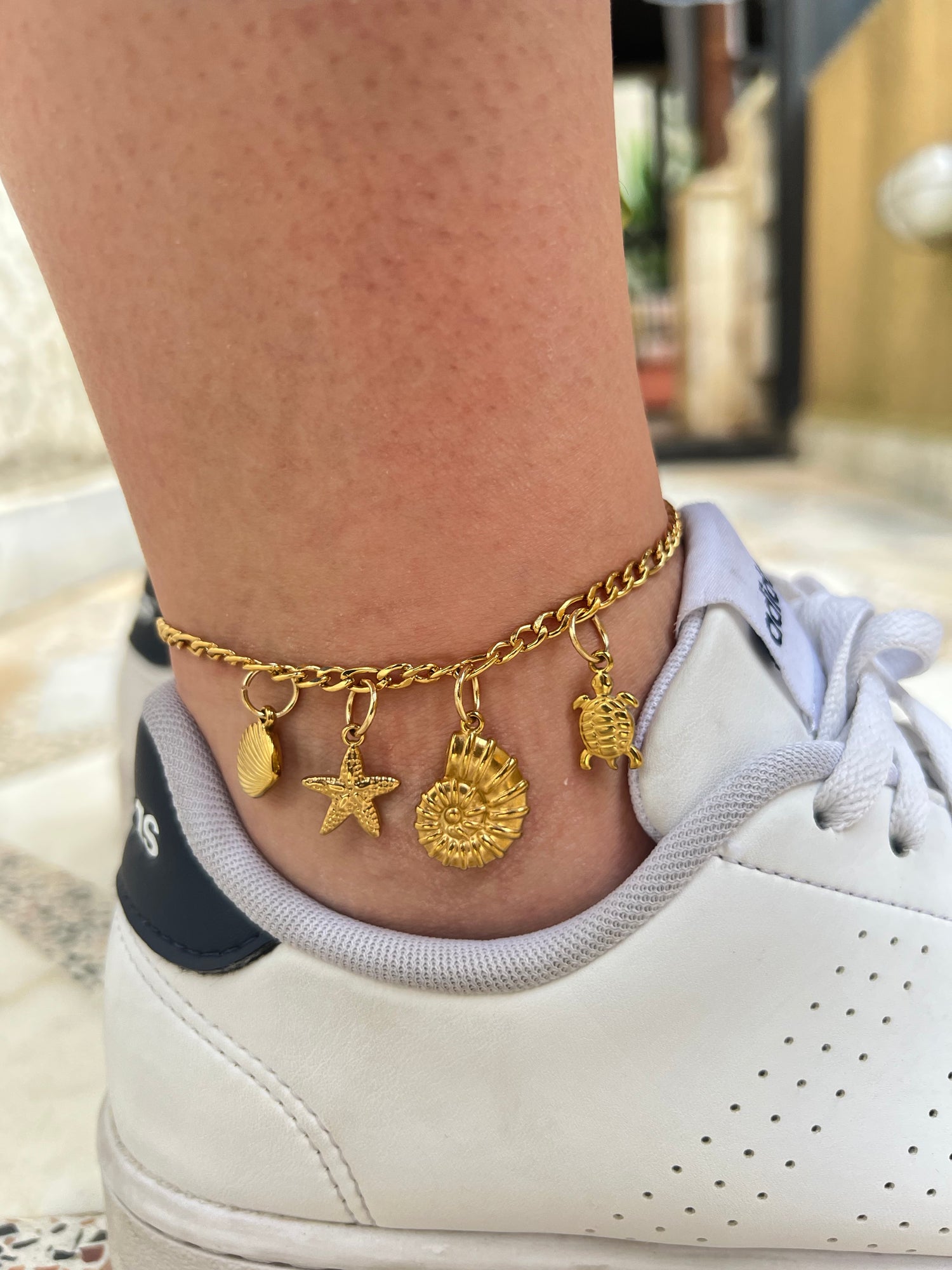 Gold Plated Chains Anklets