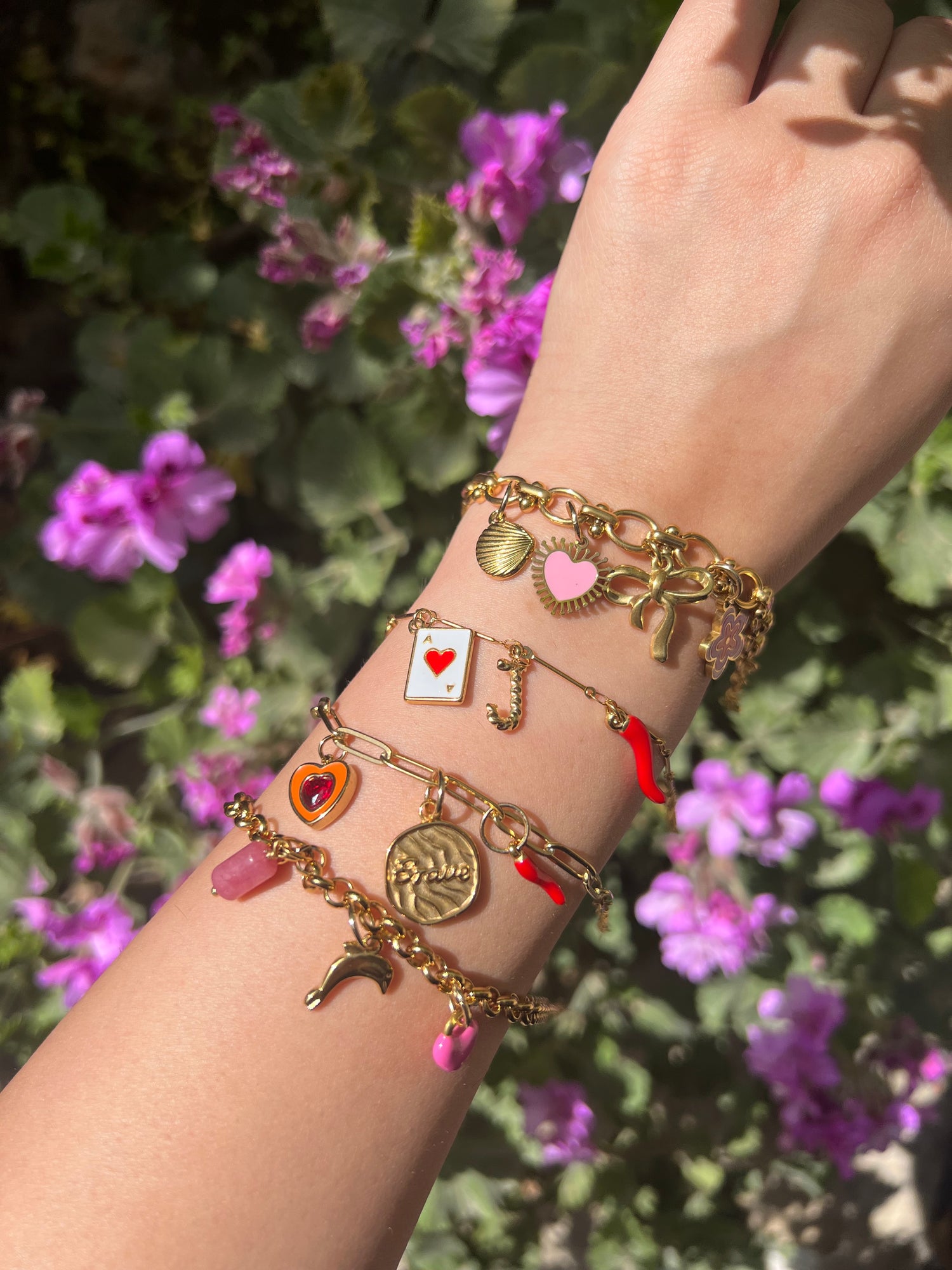Gold Plated Chains Bracelets