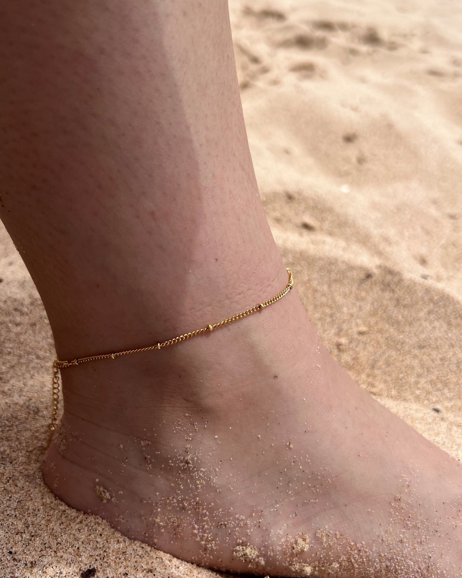Waterproof Gold Plated Anklets