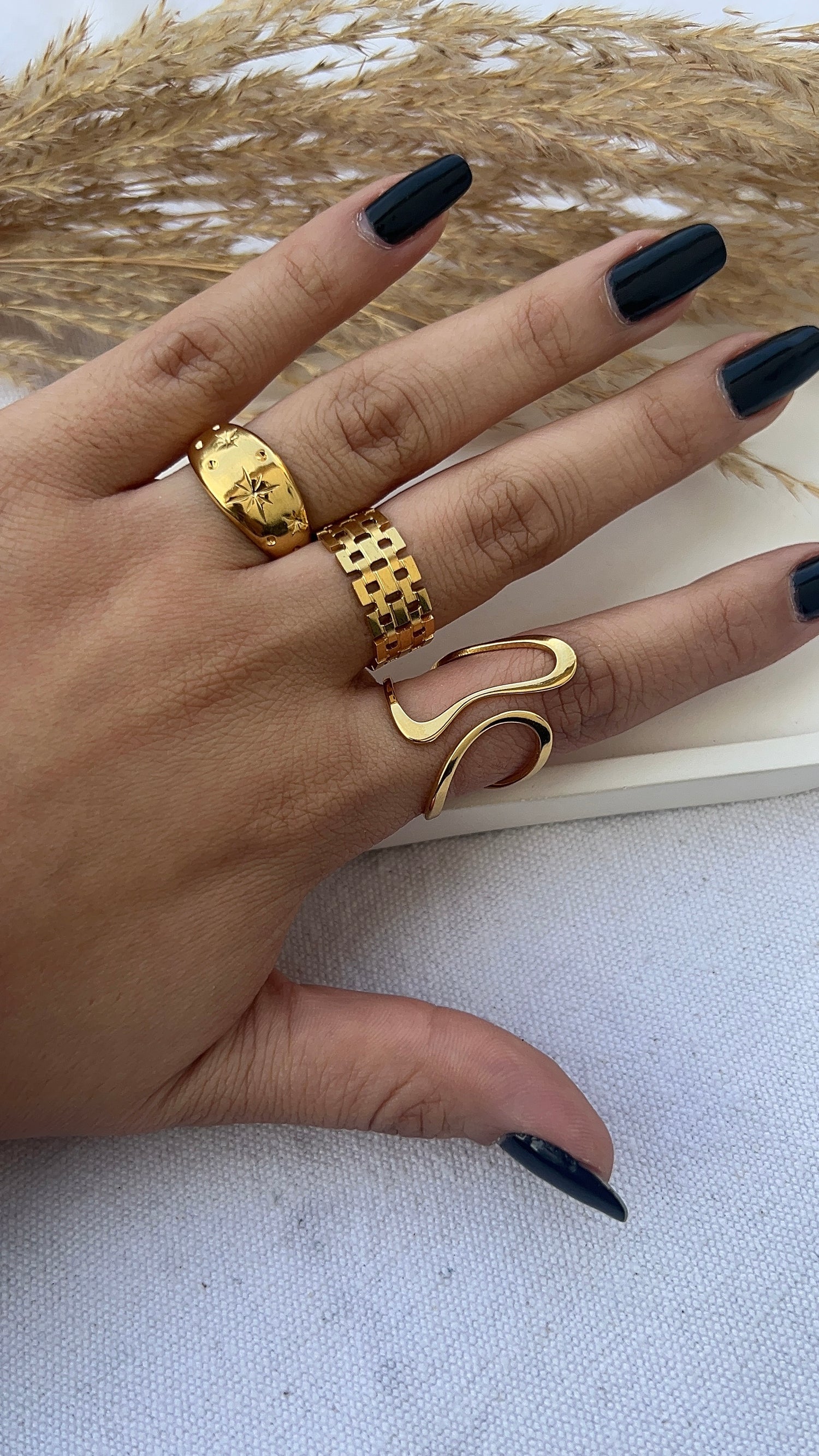Waterproof Gold Plated Rings