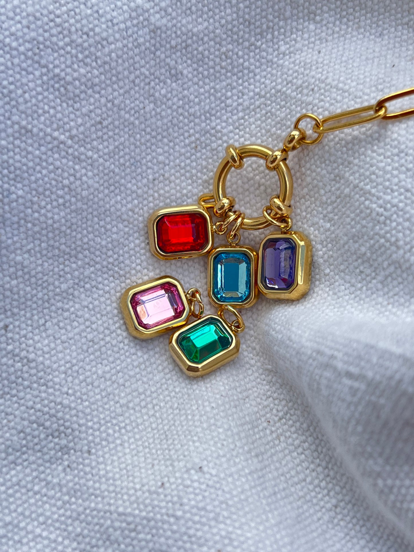 Colored Stones Charms