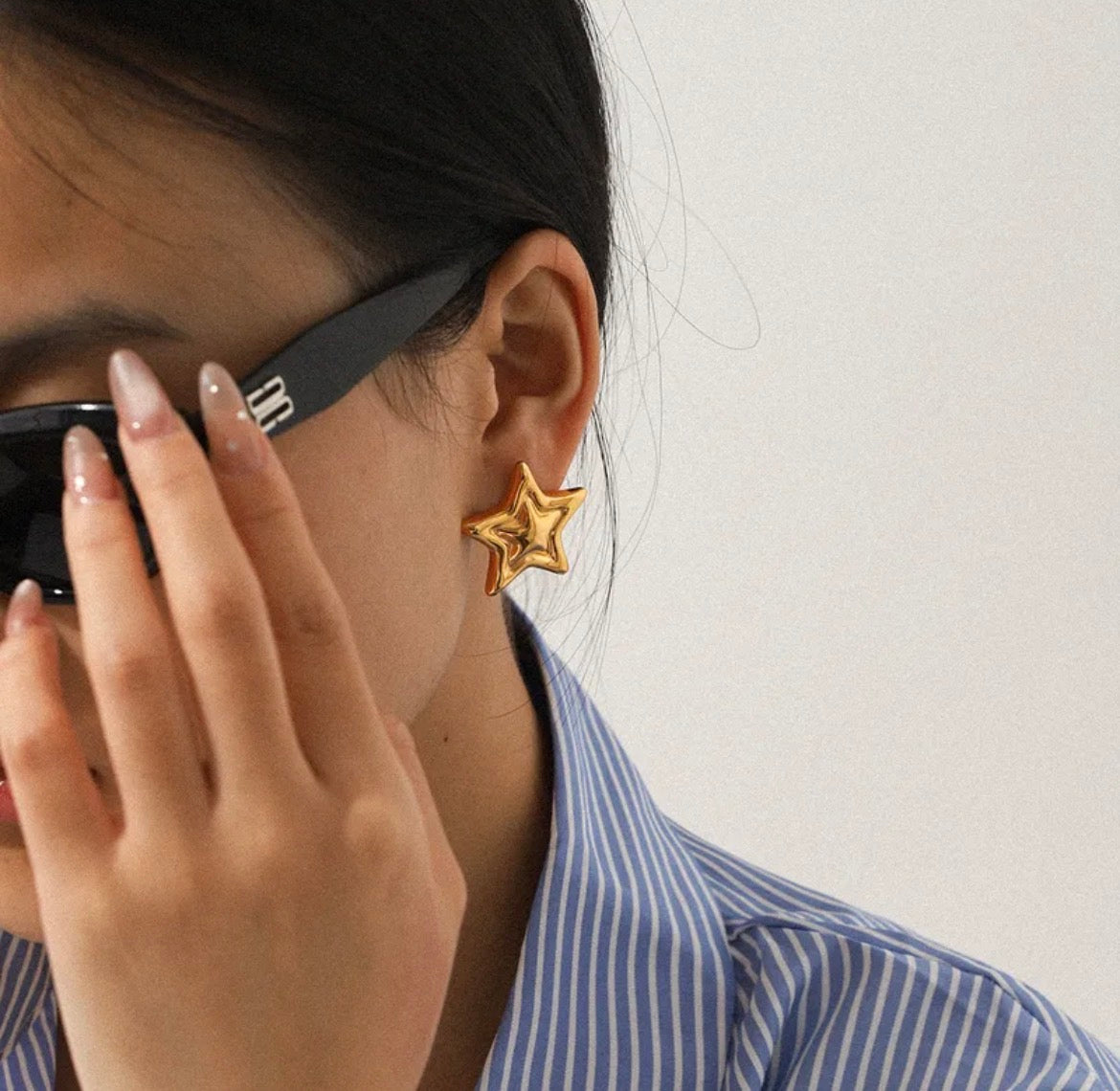 Thick Star Earrings