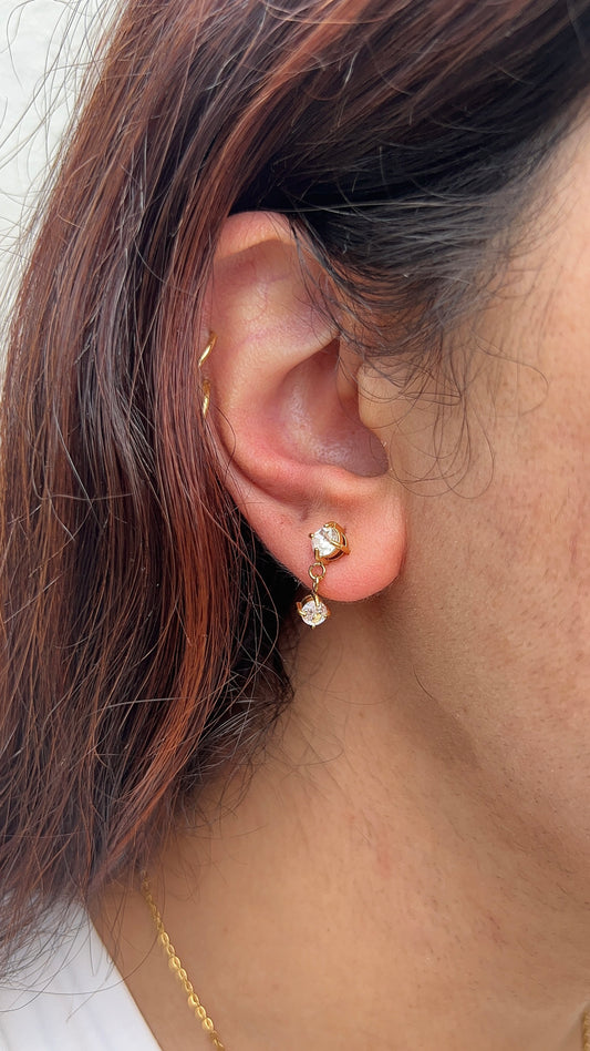 Round Drop Earrings