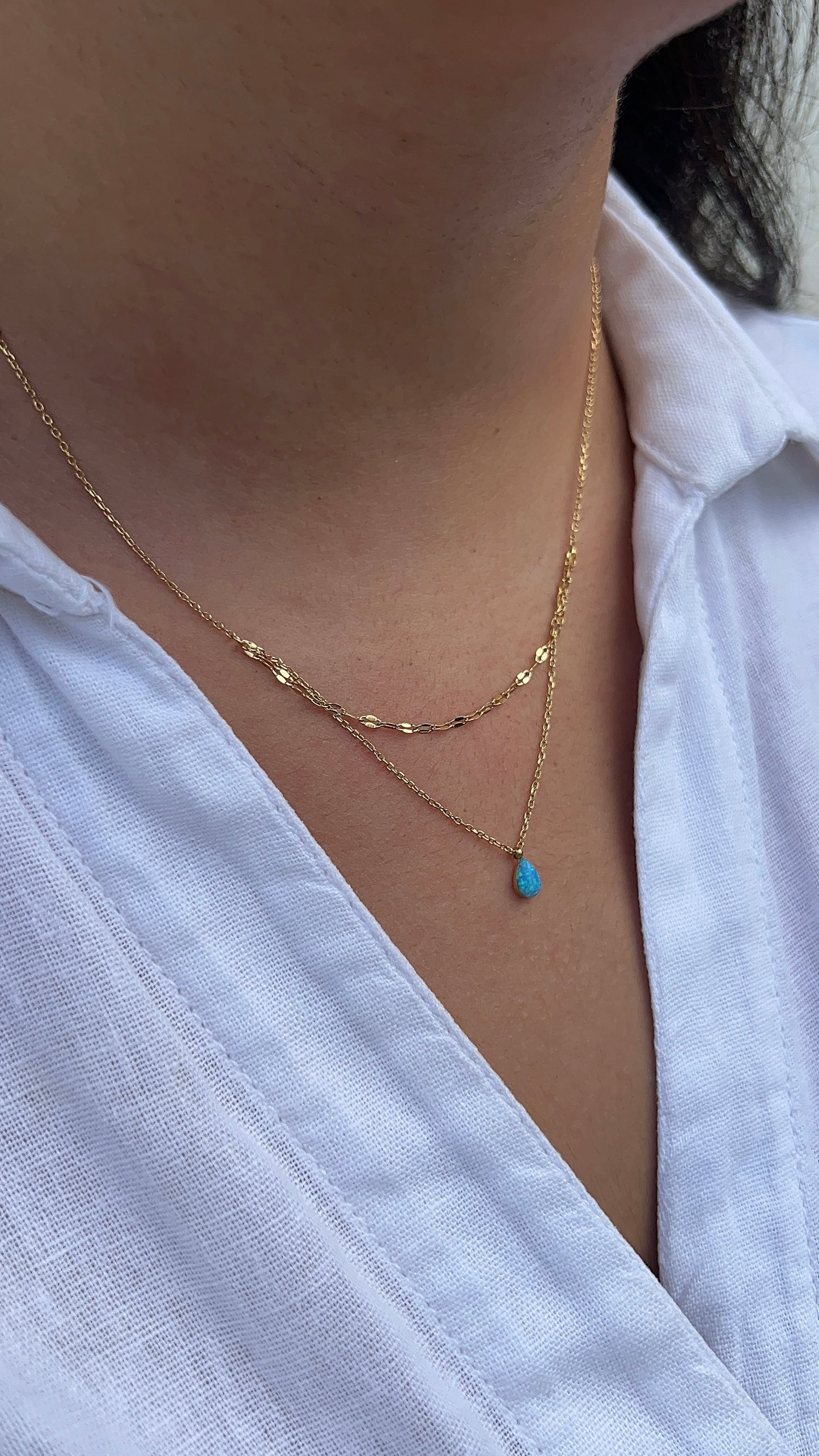 Blue Topaz Necklace