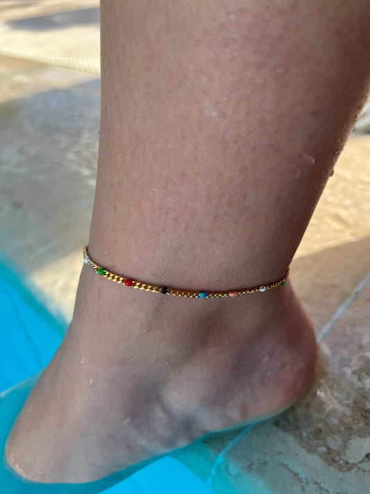 Rainbow Anklet