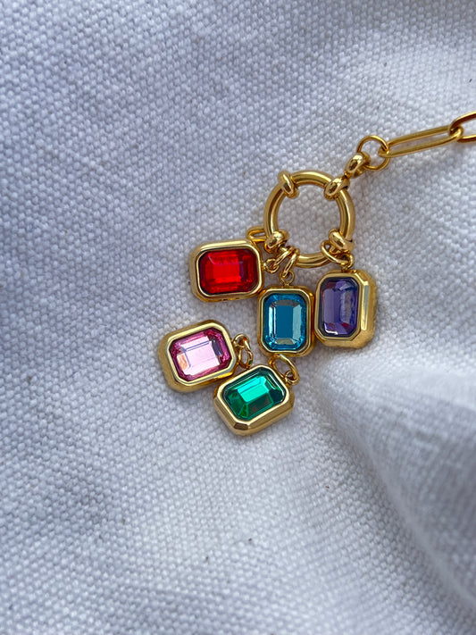 Colored Stones Charms