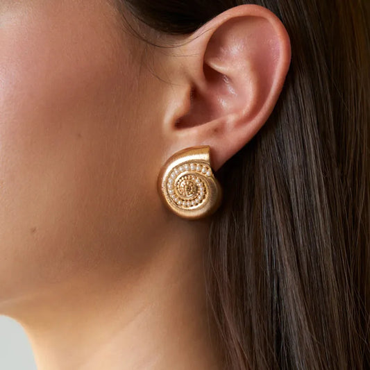 Marine Conch Earrings
