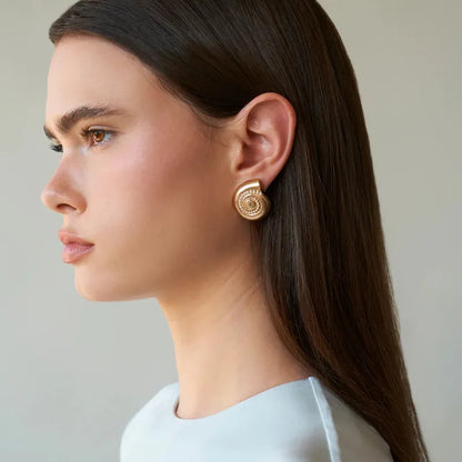 Marine Conch Earrings