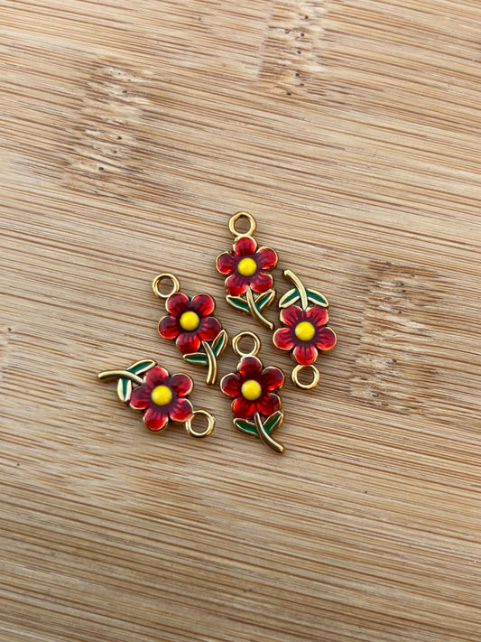 Rose Flower Charm
